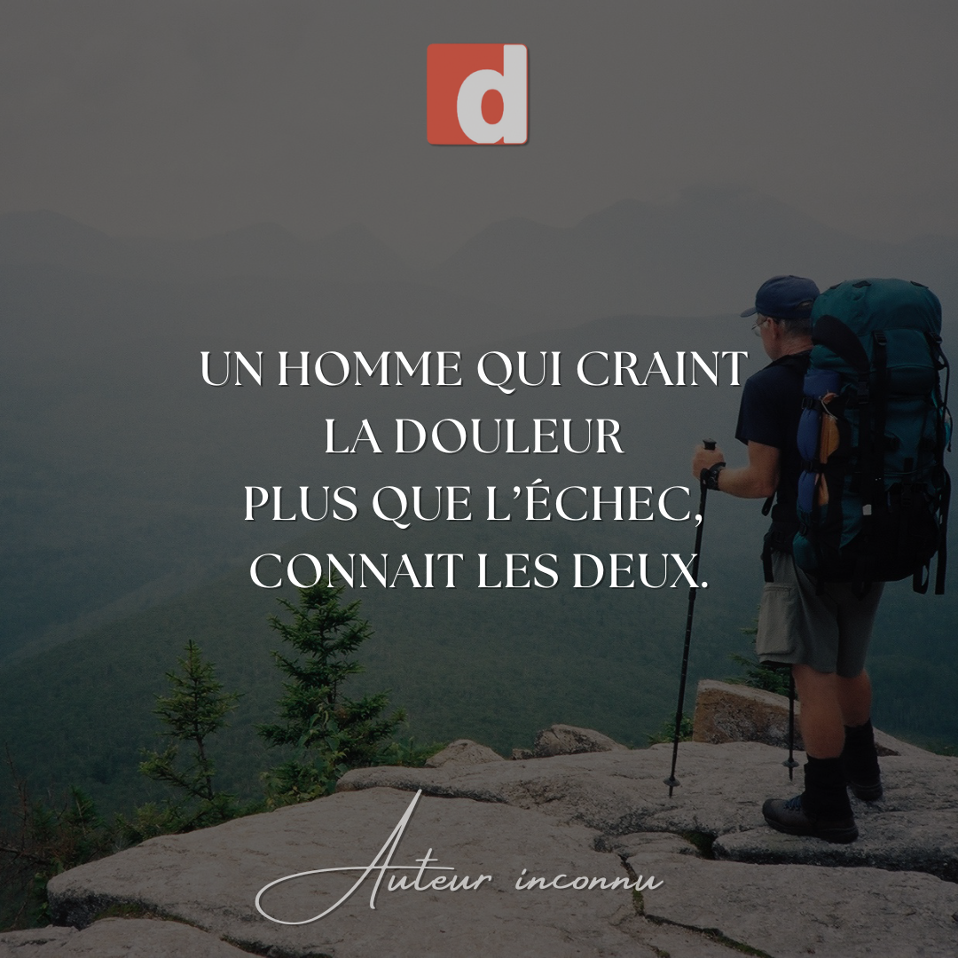 Fuir la douleur, c’est souvent inviter l’échec