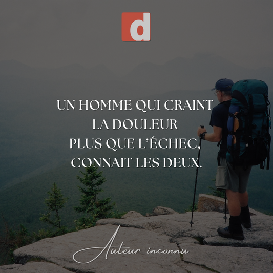 Fuir la douleur, c’est souvent inviter l’échec