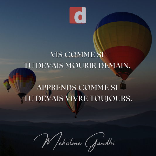 Vis pleinement. Apprends sans fin.