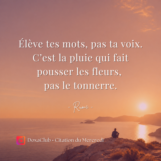 Élève tes mots, pas ta voix