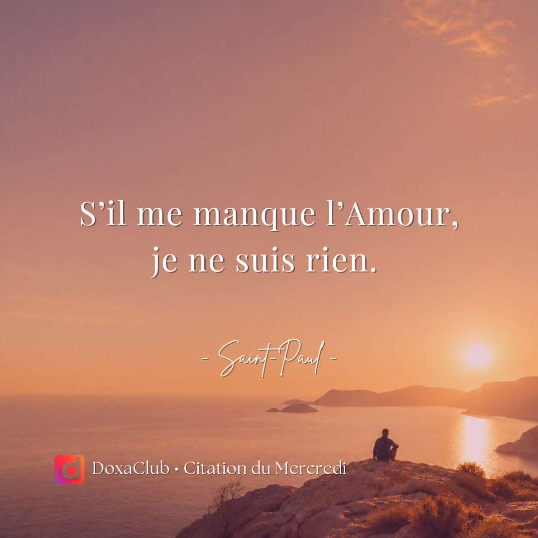 Sans amour, il manque l’essentiel